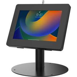 Cta Digital Inc. CTA Digital Hyperflex Security Kiosk Stand for Tablets (Black), 8.7" Height x 8.3" Width x 11" Depth, Aluminum, Metal, Black