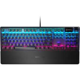 SteelSeries Apex 5 Hybrid Mechanical Gaming Keyboard, Cable Connectivity, USB Interface Brightness, Volume Control, Rewind, Skip, Pause Hot Key(s), English (US), Windows, Mac OS