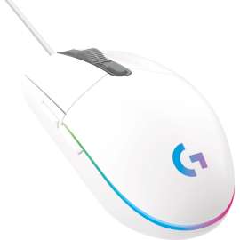 Logitech G203 Gaming Mouse, Cable, White, USB, 8000 dpi