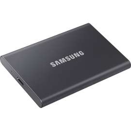 Samsung T7 MU-PC2T0T/AM 2 TB Portable Solid State Drive, External, PCI Express NVMe, Titan Gray, Gaming Console, Desktop PC, Smartphone, Tablet Device Supported