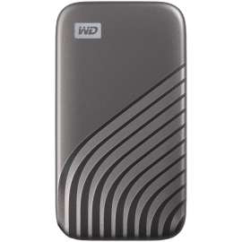 Sandisk WD My Passport WDBAGF0010BGY-WESN 1 TB Portable Solid State Drive, External, Space Gray, USB 3.2 (Gen 2) Type C, 1050 MB/s Maximum Read Transfer Rate