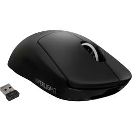 Logitech G Pro X Superlight Wireless Gaming Mouse, Optical, Cable/Wireless, Black, USB