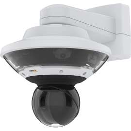 Axis Communications AXIS Q6100-E 5 Megapixel Indoor/Outdoor Network Camera - Color - Dome - TAA Compliant - H.264 (MPEG-4 Part 10/AVC), H.265 (MPEG-H Part 2/HEVC), H.264, H.265 - 2592 x 1944 - 2.80 mm Fixed Lens - RGB CMOS - Wall Mount, Pole Mount,