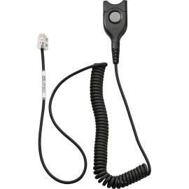EPOS Standard Bottom Cable, ED to RJ9 CSTD 08 - Easy Disconnect/RJ-9 Phone Cable for Phone - First End: 1 x Easy Disconnect - Second End: 1 x RJ-9 Phone - Male