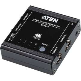 Aten Technologies ATEN 3-Port True 4K HDMI Switch - 4096 x 2160 - 4K - 3 x 1 - Display - 1 x HDMI Out