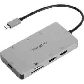 Targus USB-C Dual HDMI 4K Docking Station with 100W PD Pass-Thru - for Notebook/Monitor - Memory Card Reader - SD, microSD - 100 W - USB Type C - 2 Displays Supported - 4K - 3840 x 2160 - 2 x USB Type-A Ports - USB Type-A - 1 x USB Type-C Ports - US