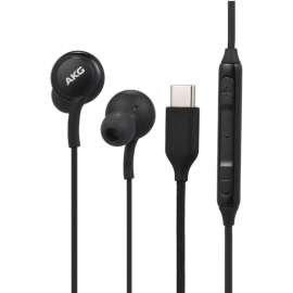 4XEM USB-C AKG Earphones with Mic and Volume Control (Black), Stereo, USB Type C, Wired, Earbud