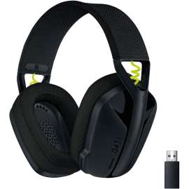 Logitech G435 Lightspeed Wireless Gaming Headset - Stereo - USB Type A - Wireless - Bluetooth - 32.8 ft - 45 Ohm - 20 Hz - 20 kHz - Over-the-ear - Ear-cup - Black, Neon Yellow