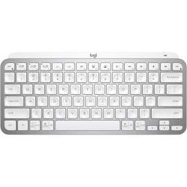 Logitech MX Keys Mini (Pale Grey) - Wireless Connectivity - Bluetooth - 32.81 ft Emoji, Dictation, Mute Hot Key(s) - PC, Mac - MX Keyswitch - Pale Gray