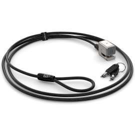 Kensington Keyed Cable Lock Surface Pro - Black, Silver - Carbon Steel, Plastic - 5.91 ft - For Notebook