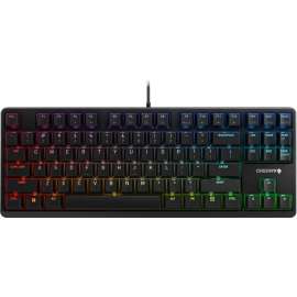 CHERRY G80 3000N RGB TKL Wired Mechanical Keyboard, Compact,Black, MX SILENT RED Keyswitch, for Office/Gaming