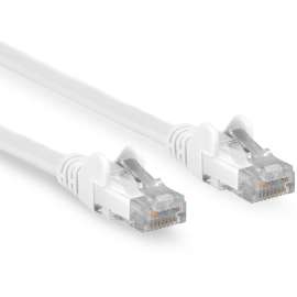 Rocstor Cat.6 Network Cable, Rocstor Premium 10ft (3m) CAT6 Ethernet Cable, 100% Copper UL Rated, White, Snagless