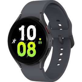 Samsung Galaxy Watch5 - 44 mm - Optical Heart Rate Sensor, Bioelectrical Impedance Analysis (BIA) Sensor - Sleep Monitor - Sleep Quality, Heart Rate, Steps Taken - 16 GB - Android Wear - Bluetooth - Graphite Case Color - Aluminum, Metal Body Materia