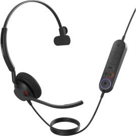 Jabra ENGAGE 40 Headset - Mono - USB Type A - Wired - 50 Hz - 20 kHz - Over-the-head - Monaural - Supra-aural - 5.25 ft Cable - MEMS Technology Microphone