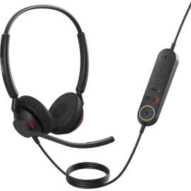 Jabra ENGAGE 40 Headset - Stereo - USB Type A - Wired - 50 Hz - 20 kHz - Over-the-head - Binaural - Supra-aural - 5.25 ft Cable - MEMS Technology Microphone