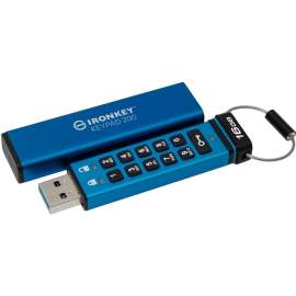 Kingston Keypad 200 16GB USB 3.2 (Gen 1) Type A Flash Drive - 16 GB - USB 3.2 (Gen 1) Type A - 145 MB/s Read Speed - 115 MB/s Write Speed - XTS-AES - 3 Year Warranty