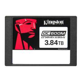 Kingston Enterprise DC600M 3.84 TB Solid State Drive - 2.5" Internal - SATA (SATA/600) - Mixed Use - Server, Motherboard Device Supported - 1 DWPD - 7008 TB TBW - 560 MB/s Maximum Read Transfer Rate - 256-bit AES Encryption Standard - 5 Year Warrant