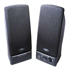 Cyber Acoustics CA-2014rb 2.0 Speaker System, 4 W RMS, Black, 85 Hz to 18 kHz