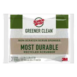 Scotch-Brite Greener Clean Non-Scratch Scrubber Sponge For Multi-Purpose 4.5 in. L 3 pk