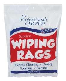 EBCO Cotton Wiping Rags 18 in. W X 18 in. L 1 lb