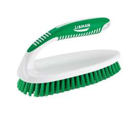 Libman 3-1/4 in. W Medium Bristle 8 in. Plastic/Rubber Handle Scrub Brush