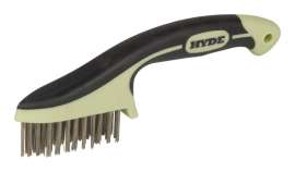 Hyde MAXXGRIP PRO 0.75 in. W X 8.75 in. L Stainless Steel Wire Brush