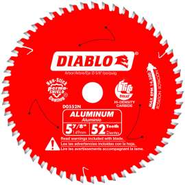 Diablo 5-7/8 in. D X 5/8 in. Carbide Circular Saw Blade 52 teeth 1 pk