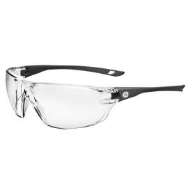 General Electric 03 Series Impact-Resistant Safety Glasses Clear Lens Gray Frame 1 pk
