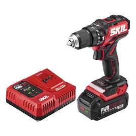 SKIL 20V PWR CORE 20 1/2 in. Brushless Cordless Compact Hammer Drill Kit (Battery)