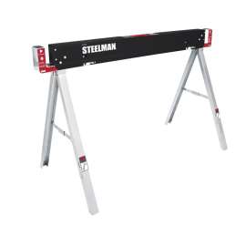 Steelman 30 in. H X 47 in. W X 22 in. D Adjustable Folding Sawhorse 1100 lb. cap. 1 pc