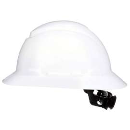 3M SecureFit 4-Point Ratchet Full Brim Hard Hat White
