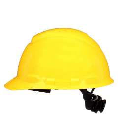 3M SecureFit 4-Point Ratchet Cap Style Hard Hat Yellow