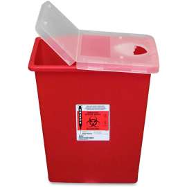 Sharps Containers, Polypropylene, 8 gal, Red