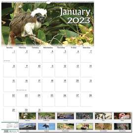 Doolittle Wildlife Mid-size Wall Calendar