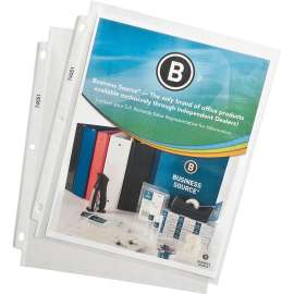 Bus. Source Top-Loading Poly Sheet Protectors