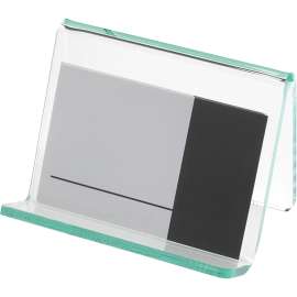 Lorell Acrylic Hint of Green Business Card Holder