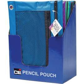 Charles Leonard 2-Pocket Mesh Pencil Pouches