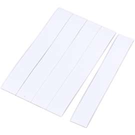Dry Erase Magnetic Tape Strips, White, 6" x 7/8", 25/Pack