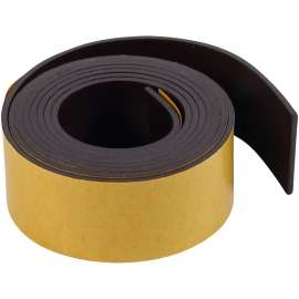 Magnetic Adhesive Tape Roll, Black, 1" x 4 Ft.