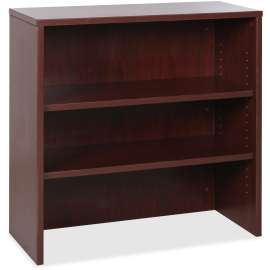 Lorell Hutch for 35" Lateral File Cabinet - 35.5" x 14.8" x 36" - Mahogany - Essentials Series