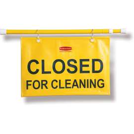 Rubbermaid Comm. Closed For Cleaning Safety Sign