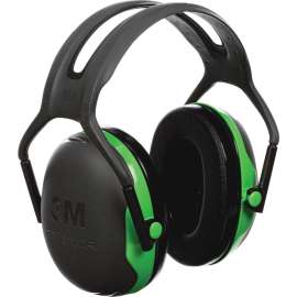 PELTOR X1 Earmuffs, 22 dB NRR, Green