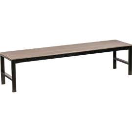 Lorell Charcoal Outdoor Bench