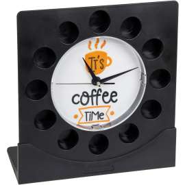 Mind Reader Anchor Coffee Pod Holder with Clock