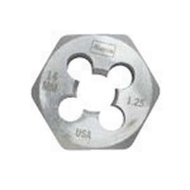 Irwin Hanson High Carbon Steel Metric Hexagon Die 14 - 1.25 mm 1 pc