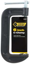 Steel Grip 6 in. Adjustable C-Clamp 1 pc