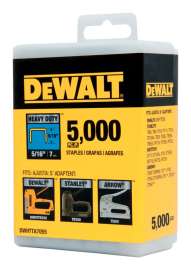 DeWalt T50 5/16 in. L Narrow Crown Heavy Duty Staples 5000 pk