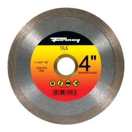 Forney 4 in. D X 5/8 in. Tile Cutting Diamond Continuous Rim Circular Saw Blade 1 pc