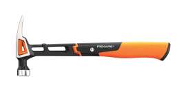 Fiskars 16 oz Smooth Face Curved Claw Hammer 8.13 in. Steel Handle