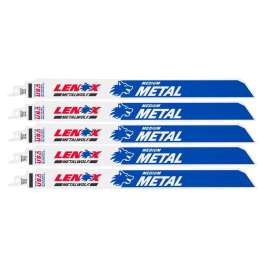 LENOX METALWOLF 12 in. Bi-Metal WAVE EDGE Reciprocating Saw Blade 18 TPI 5 pk